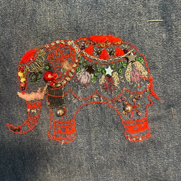 Embroidered Denim Jacket - Picture 9 of 14